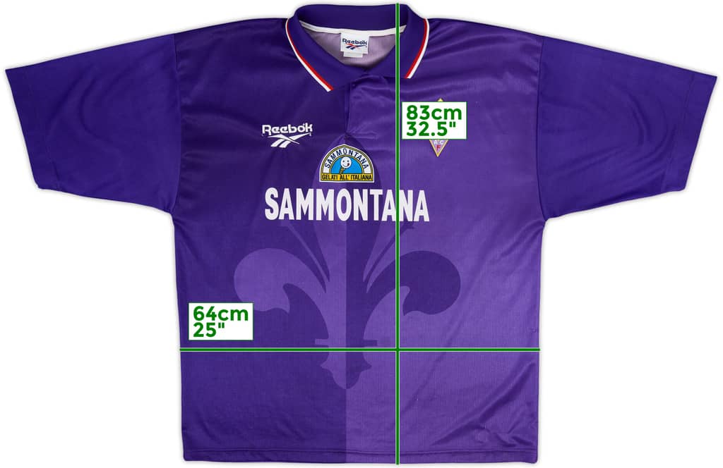 1995-96 Fiorentina Home Shirt - 8/10 - (L)