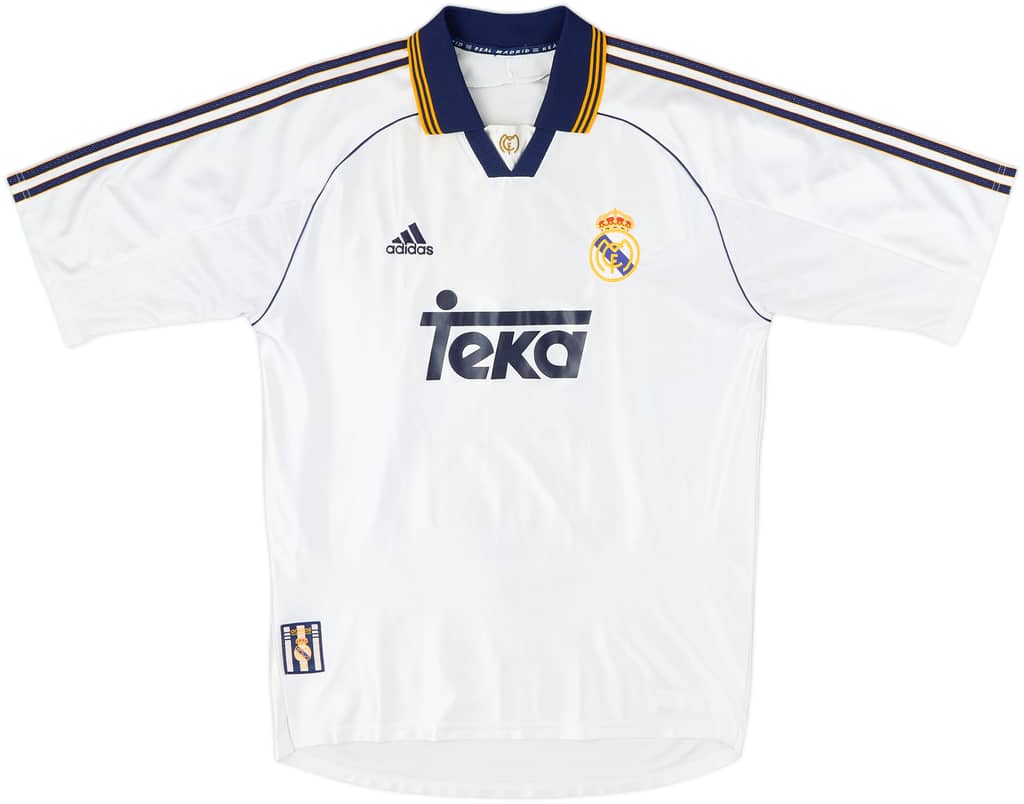 1998-00 Real Madrid Home Shirt J.M.Guti #14 - 8/10 - (L)
