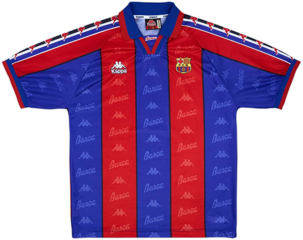 1995-97 Barcelona Home Shirt - 8/10 - (L)