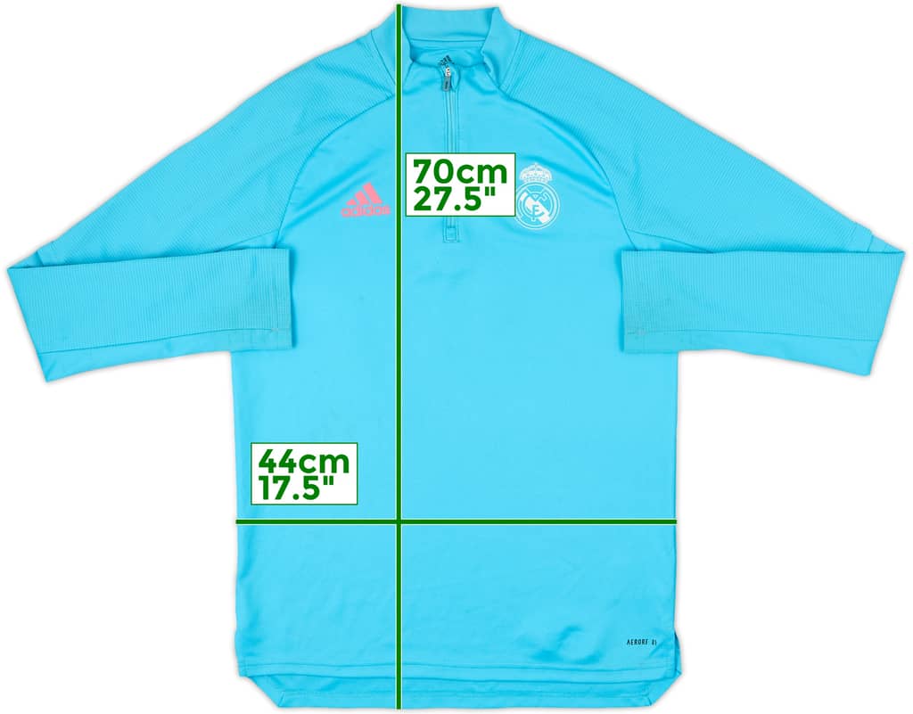 2020-21 Real Madrid adidas 1/4 Zip Drill Top - 5/10 - (M)