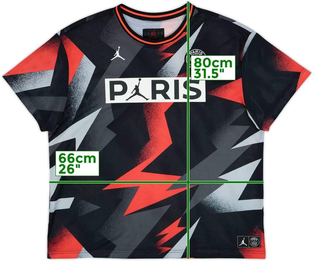 2019-20 Paris Saint-Germain Jordan Mesh Training Shirt - 8/10 - (XL)