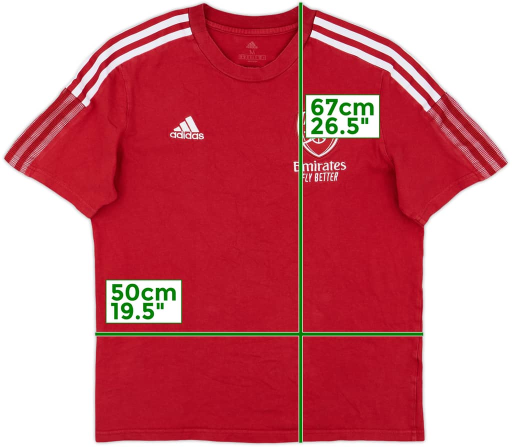 2021-22 Arsenal adidas Cotton Tee - 8/10 - (M)