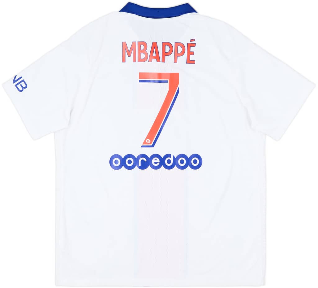 2020-21 Paris Saint-Germain Authentic Away Shirt Mbappe #7 - 8/10 - (XL)