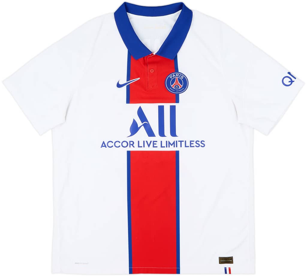 2020-21 Paris Saint-Germain Authentic Away Shirt Mbappe #7 - 8/10 - (XL)