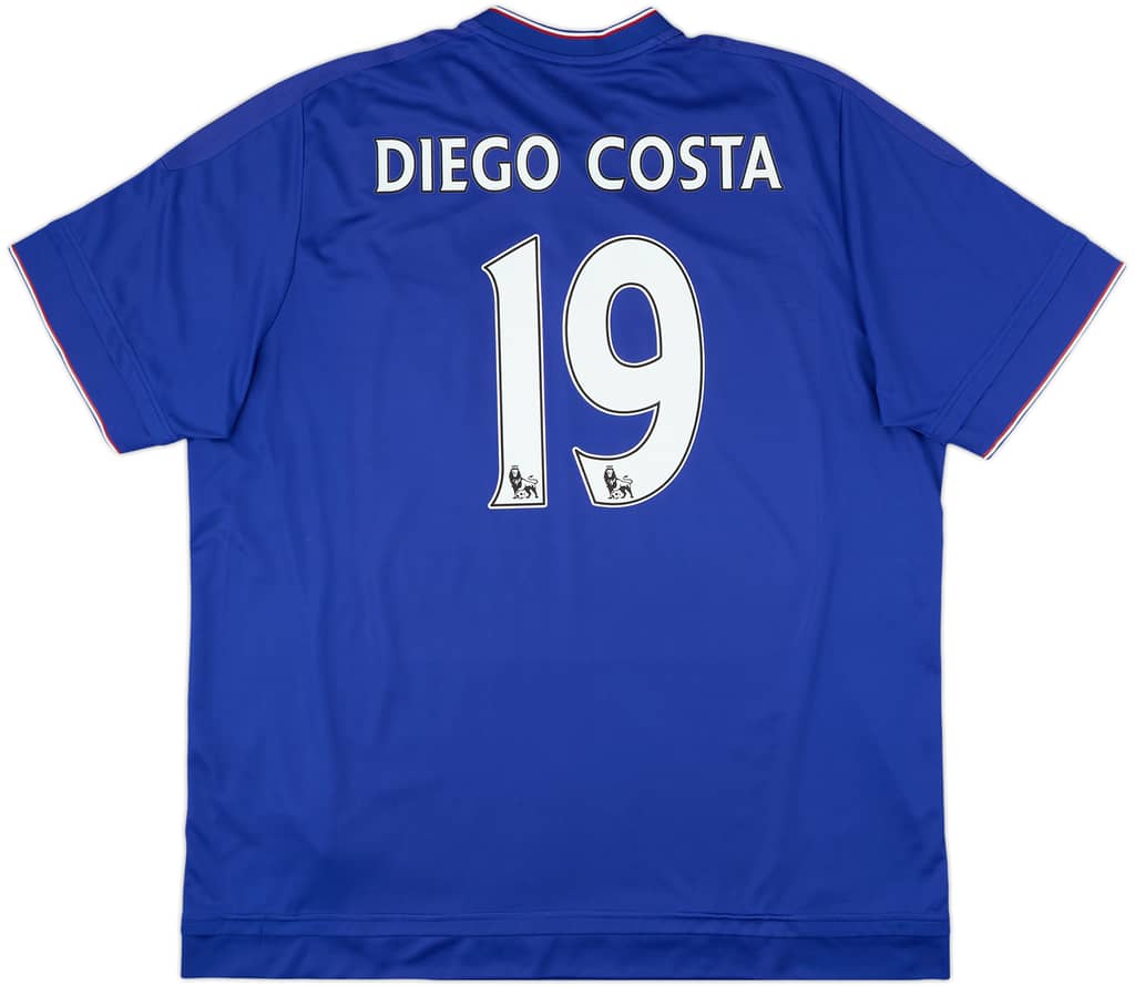 2015-16 Chelsea Home Shirt Diego Costa #19 - 7/10 - (XXL)