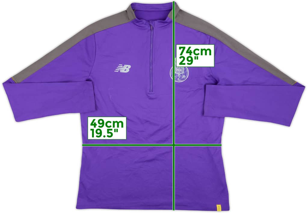 2018-19 Porto New Balance 1/4 Zip Drill Top - 6/10 - (L)
