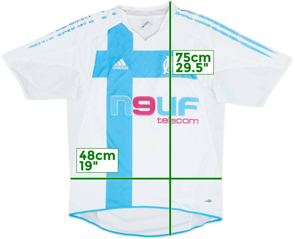 2004-05 Olympique Marseille Home Shirt - 4/10 - (S)