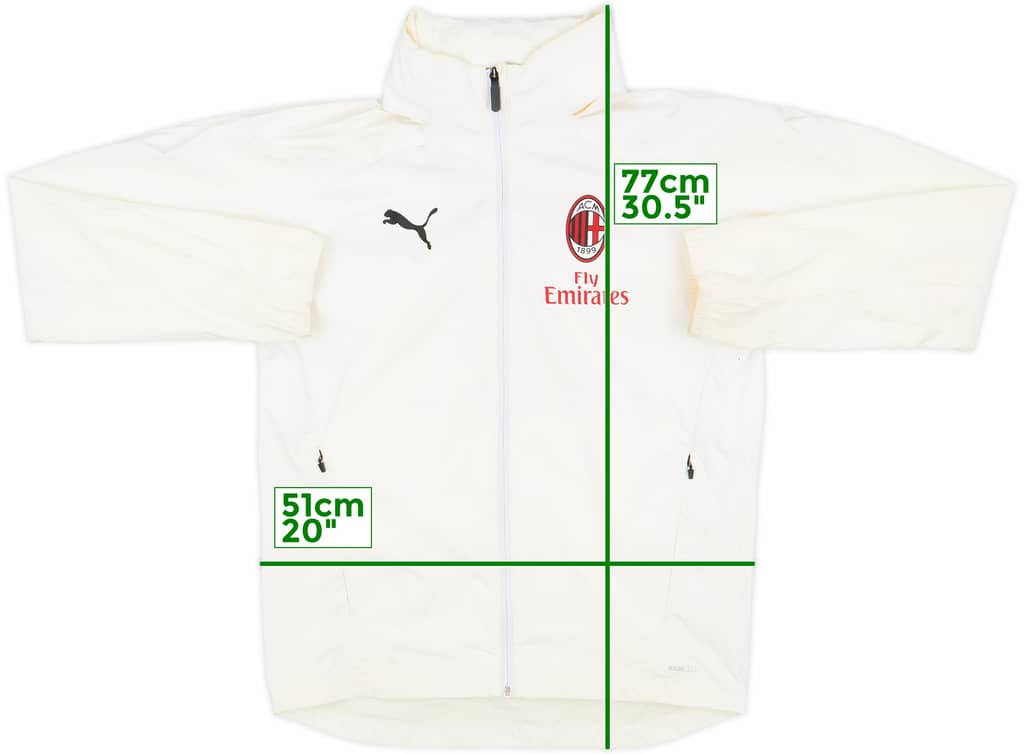 2020-21 AC Milan Hooded Rain Jacket - 8/10 - (S)