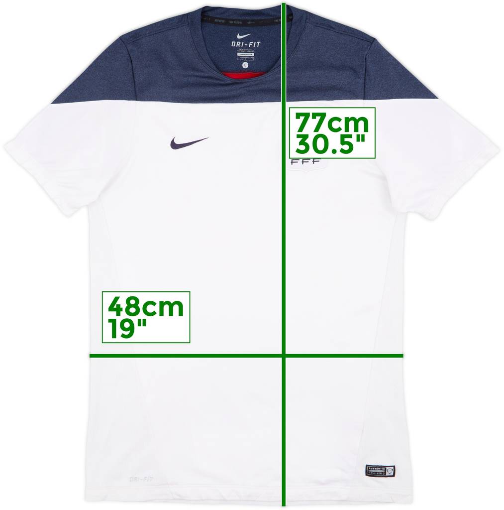 2014-16 France Nike Training Shirt - 8/10 - (L)