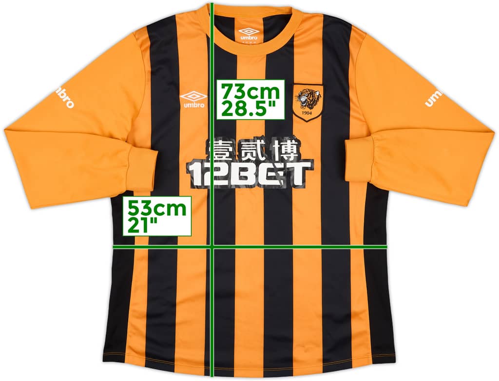 2014-15 Hull City Home L/S Shirt - 4/10 - (L)