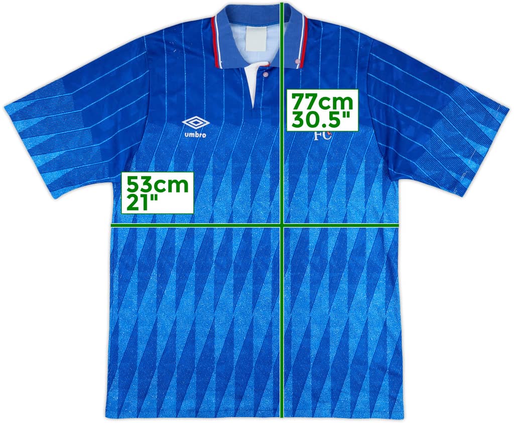 1989-91 Chelsea Home Shirt - 6/10 - (L)