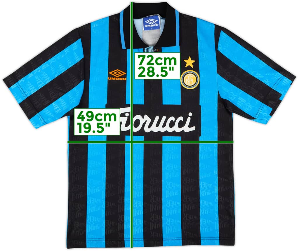 1992-94 Inter Milan Home Shirt - 8/10 - (S)