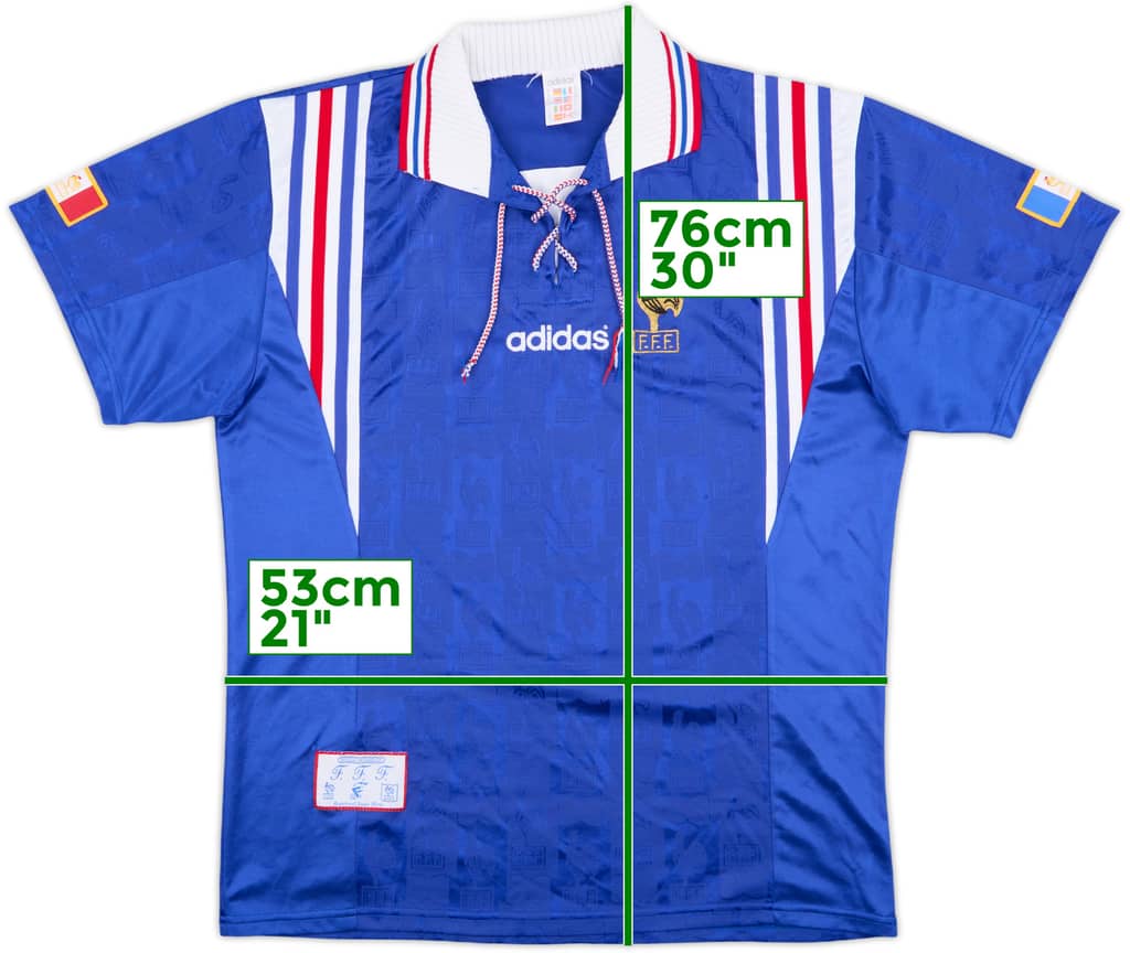 1996-98 France Home Shirt - 8/10 - (L)