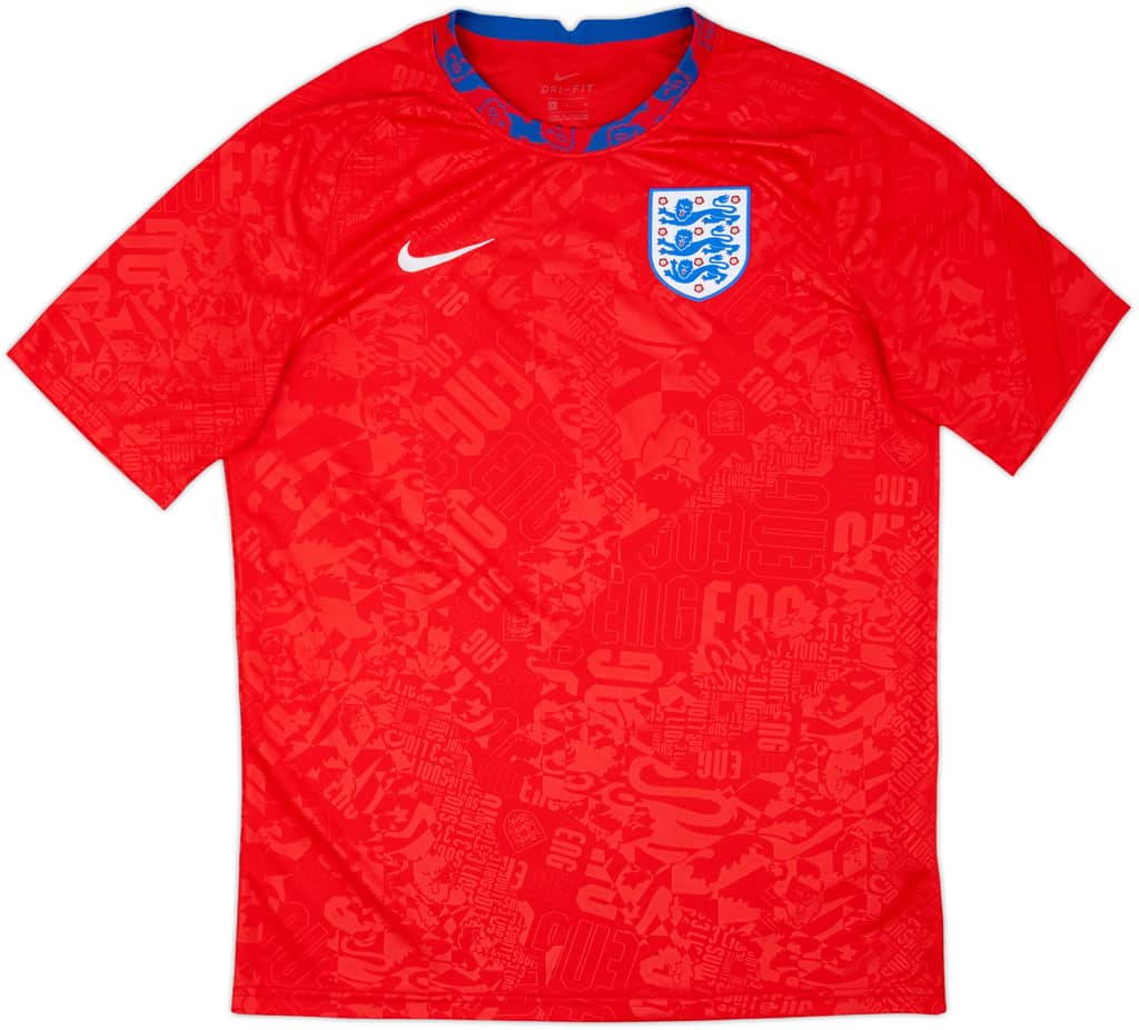 2020-21 England Nike Training Shirt - 9/10 - (L)
