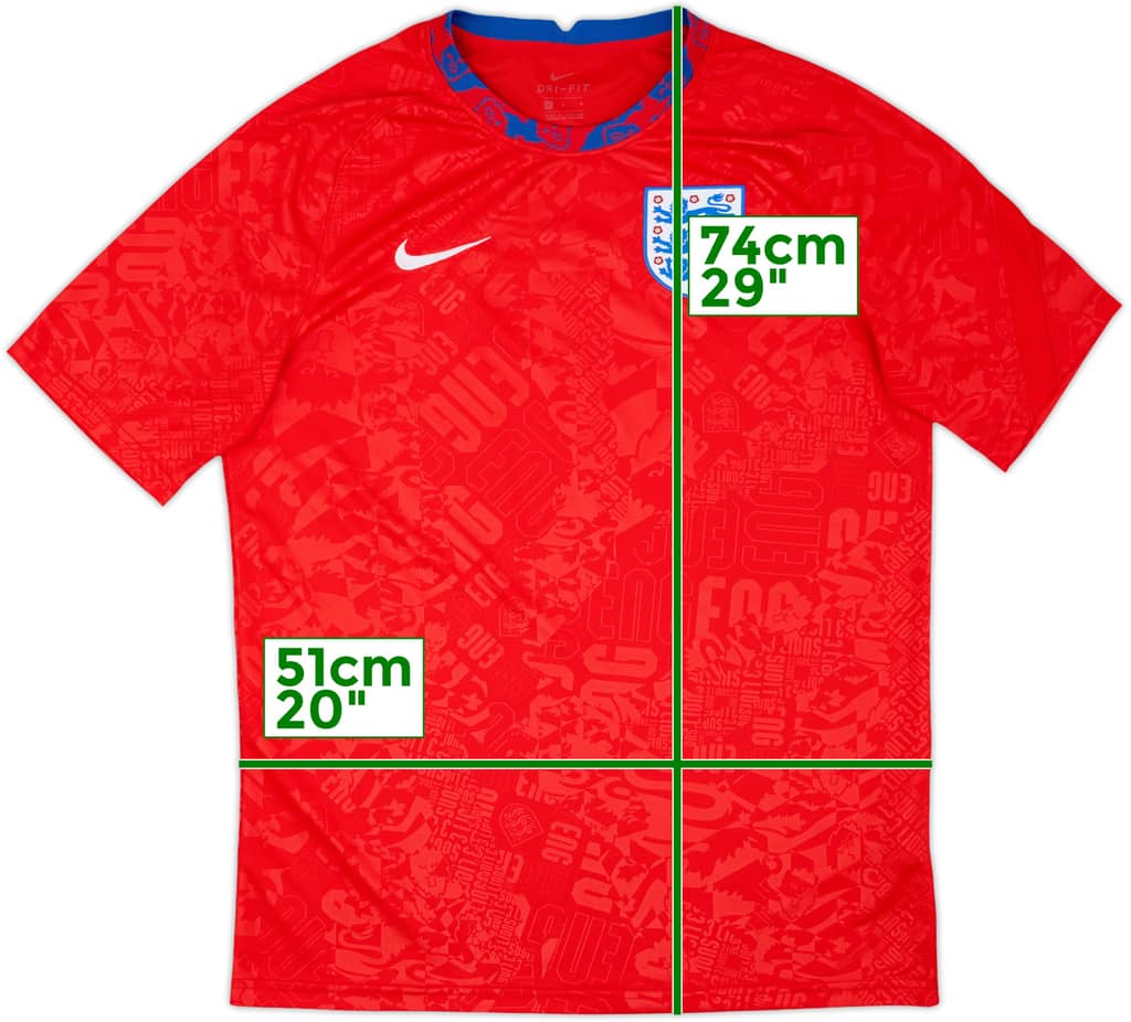 2020-21 England Nike Training Shirt - 9/10 - (L)