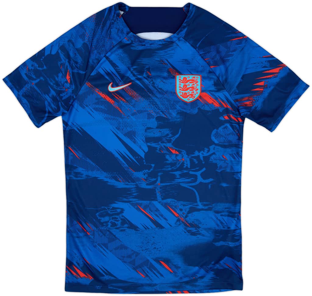 2022 England Nike Pre-Match Shirt - 9/10 - (S)