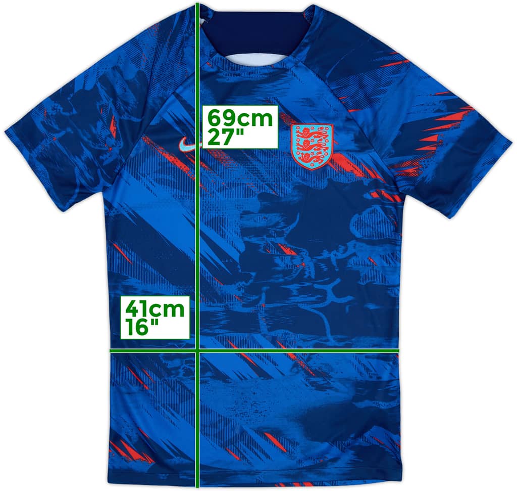 2022 England Nike Pre-Match Shirt - 9/10 - (S)