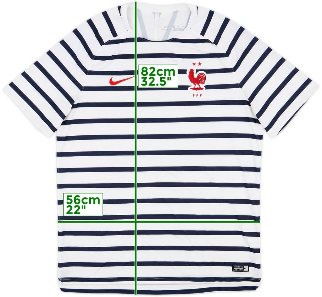 2018-19 France Nike Training Shirt - 8/10 - (XL)