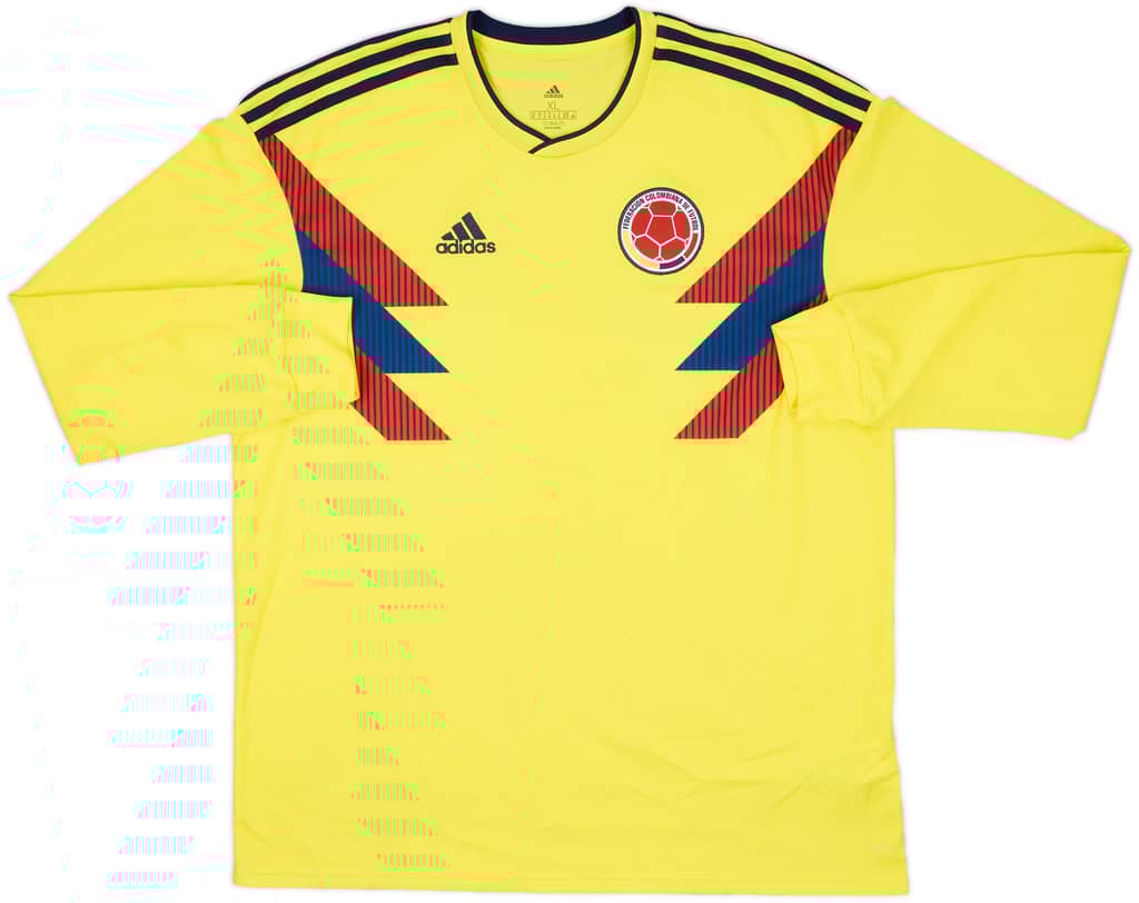 2018-19 Colombia Home L/S Shirt - 9/10 - (XL)