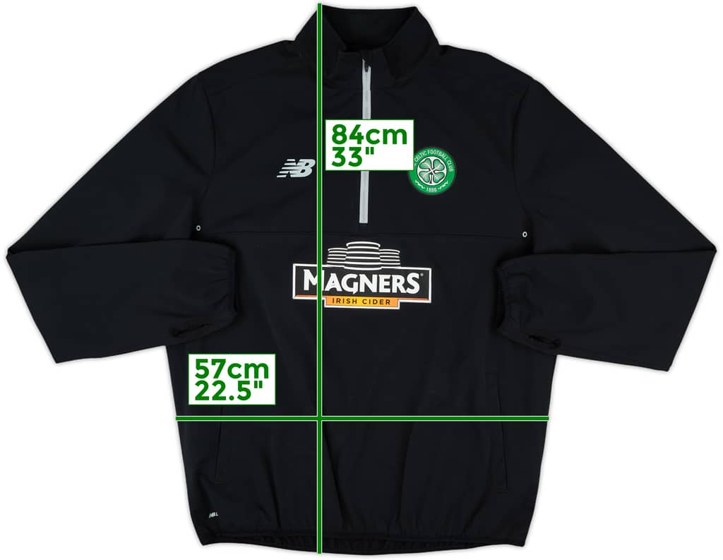 2015-16 Celtic New Balance 1/4 Zip Track Jacket - 6/10 - (XL)
