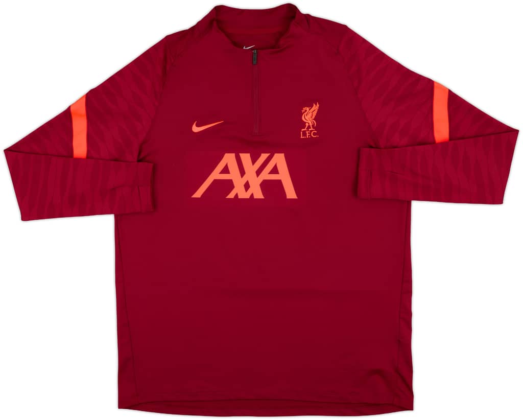 2021-22 Liverpool Nike 1/4 Zip Drill Top - 8/10 - (XL)