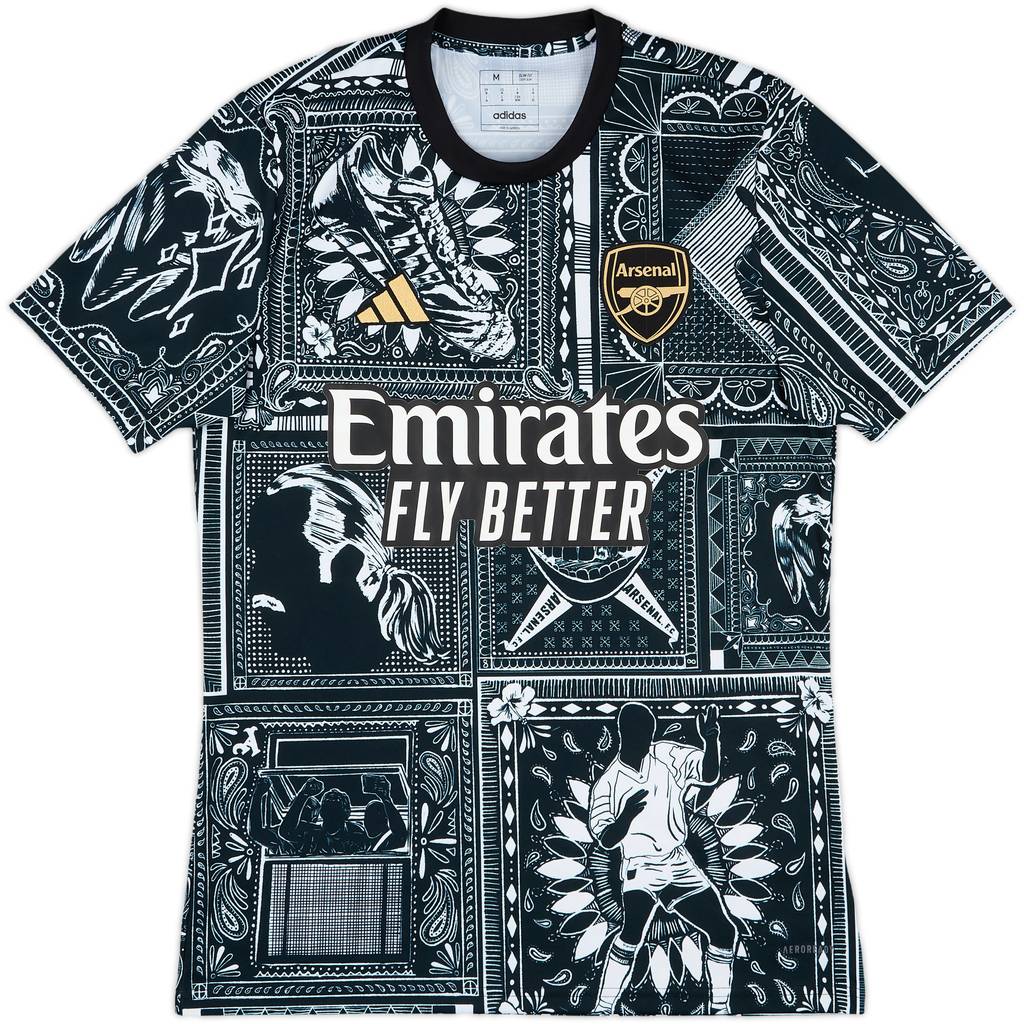 2023-24 Arsenal x Ian Wright adidas Training Shirt - 10/10 - (M)