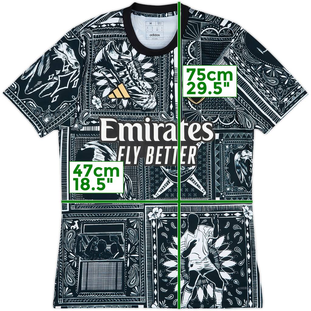 2023-24 Arsenal x Ian Wright adidas Training Shirt - 10/10 - (M)