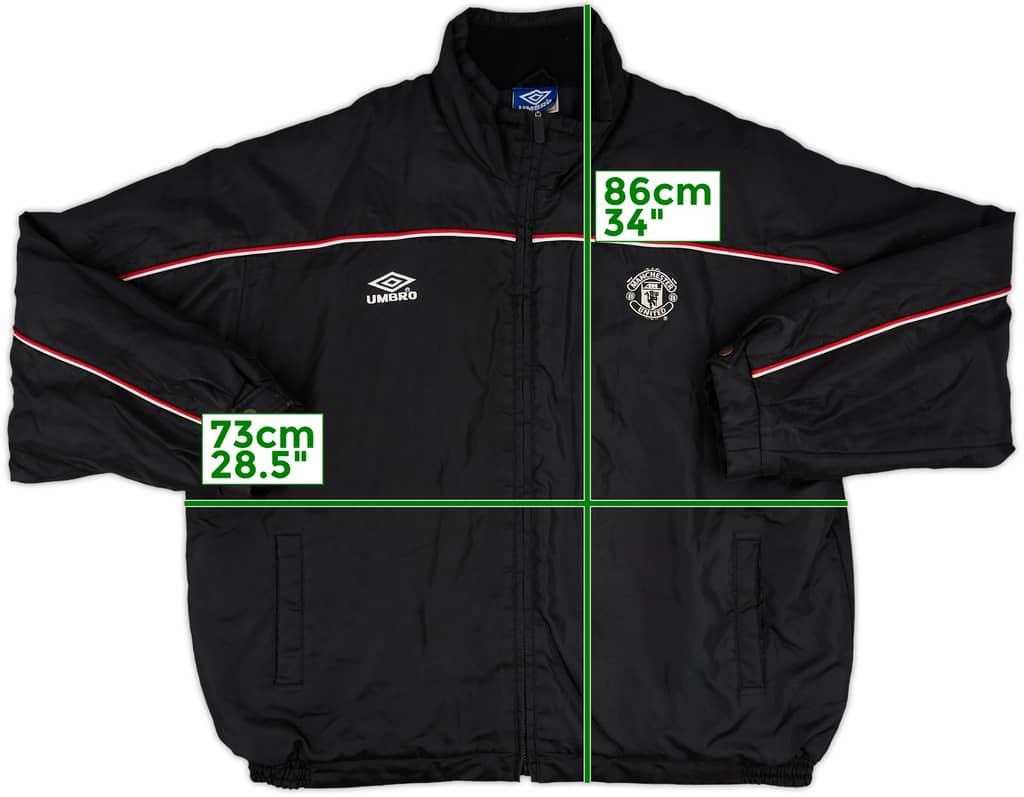 1999-00 Manchester United Umbro Padded Bench Coat - 8/10 - (XXL)