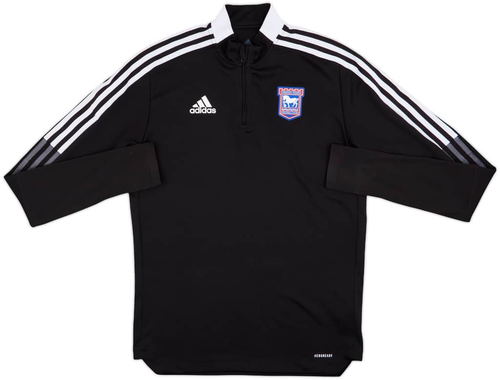 2021-22 Ipswich adidas 1/4 Zip Drill Top - 9/10 - (M)