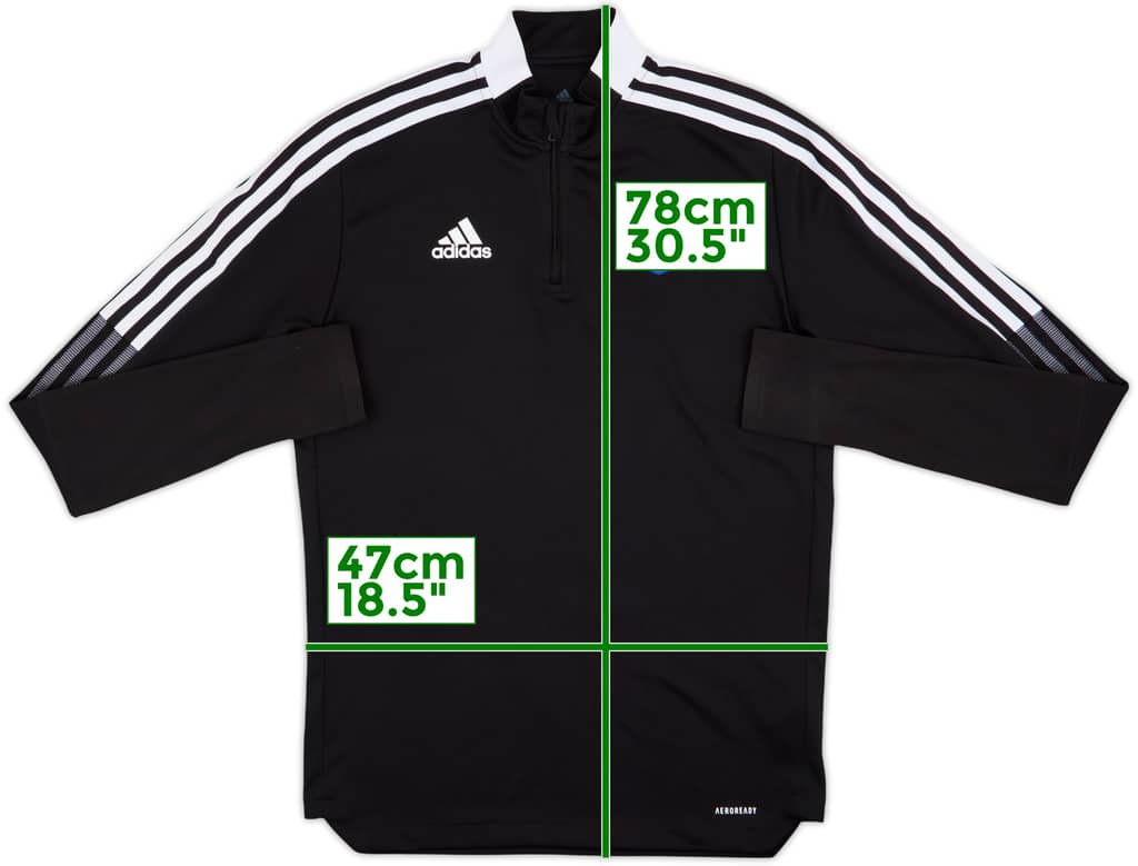 2021-22 Ipswich adidas 1/4 Zip Drill Top - 9/10 - (M)