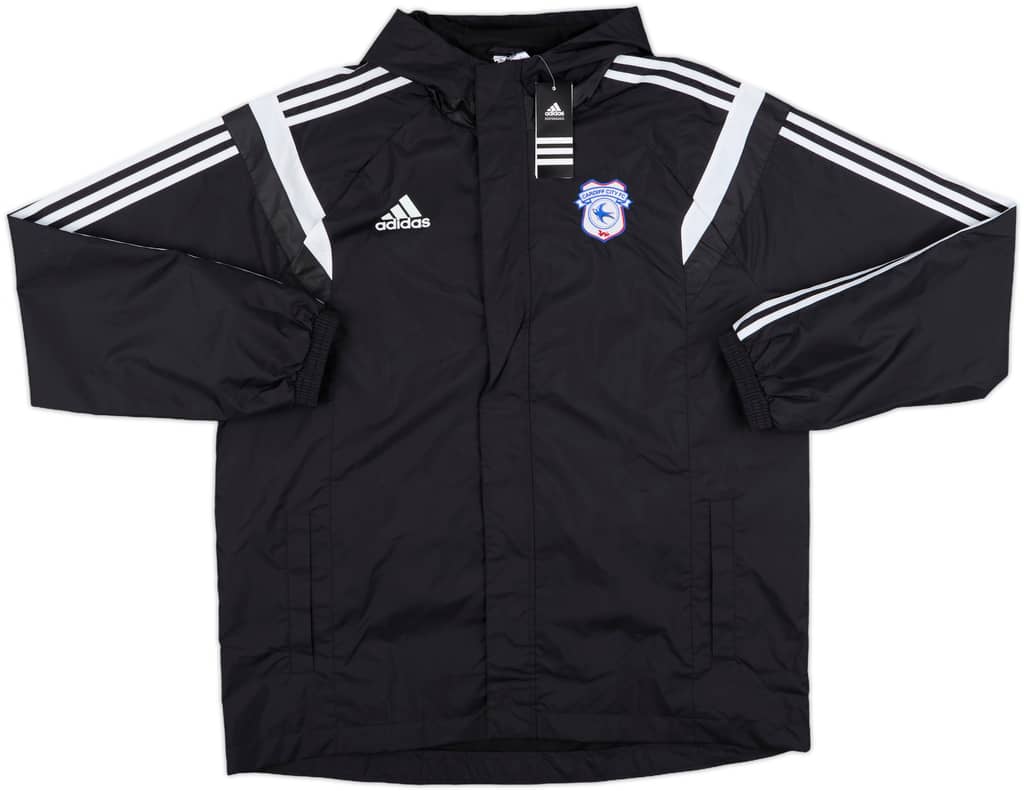 2015-16 Cardiff City adidas Hooded Rain Jacket (XL)