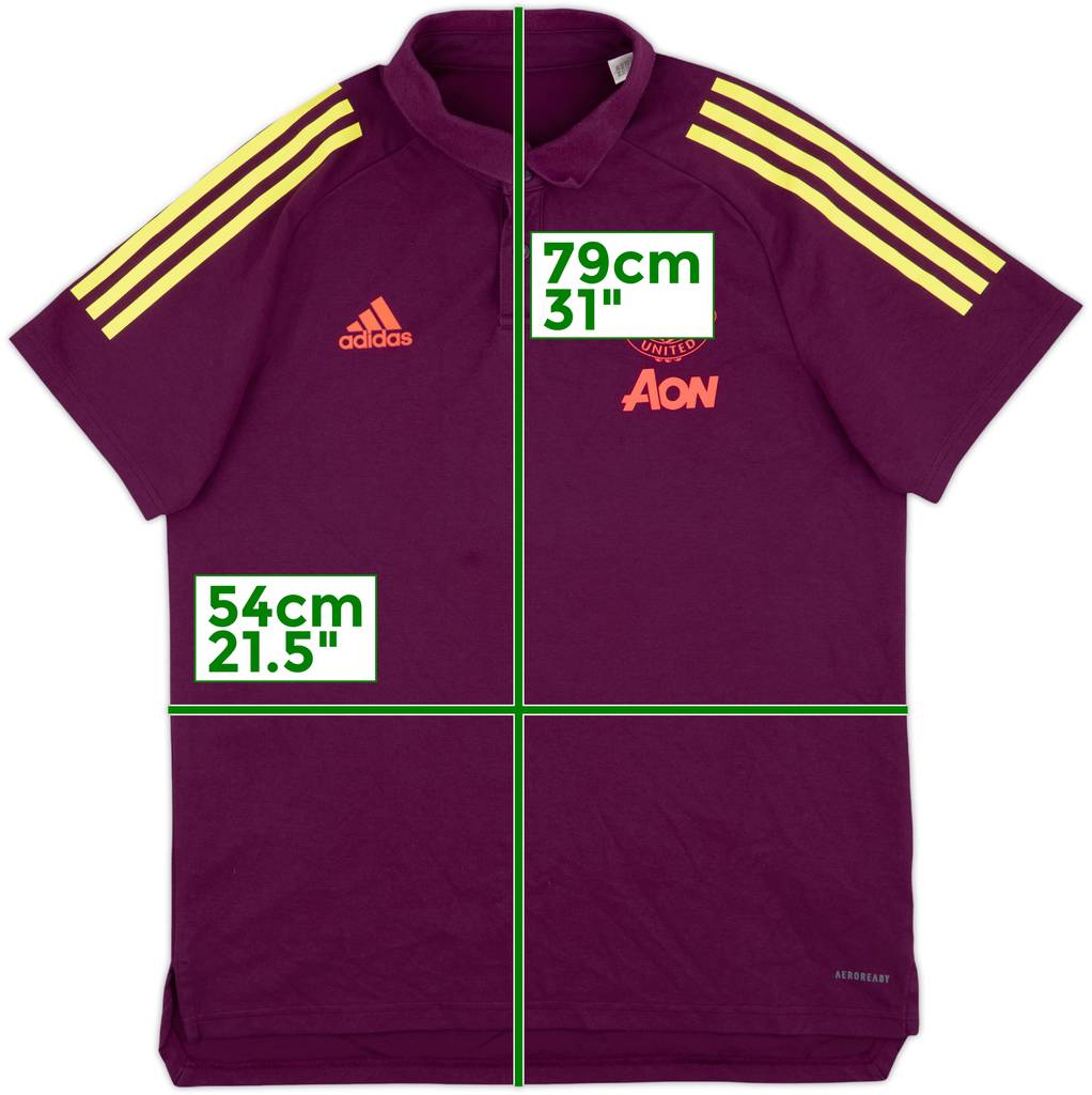 2020-21 Manchester United adidas Polo Shirt - 8/10 - (M)