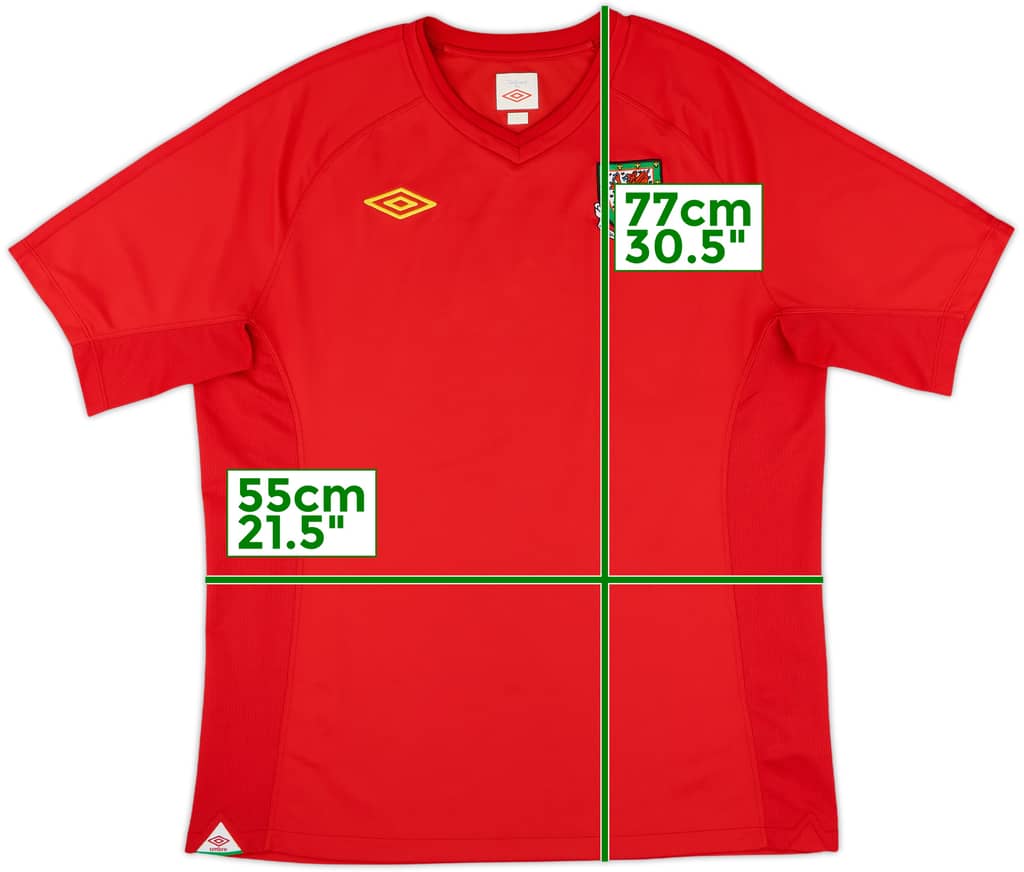 2010-11 Wales Home Shirt - 8/10 - (L)