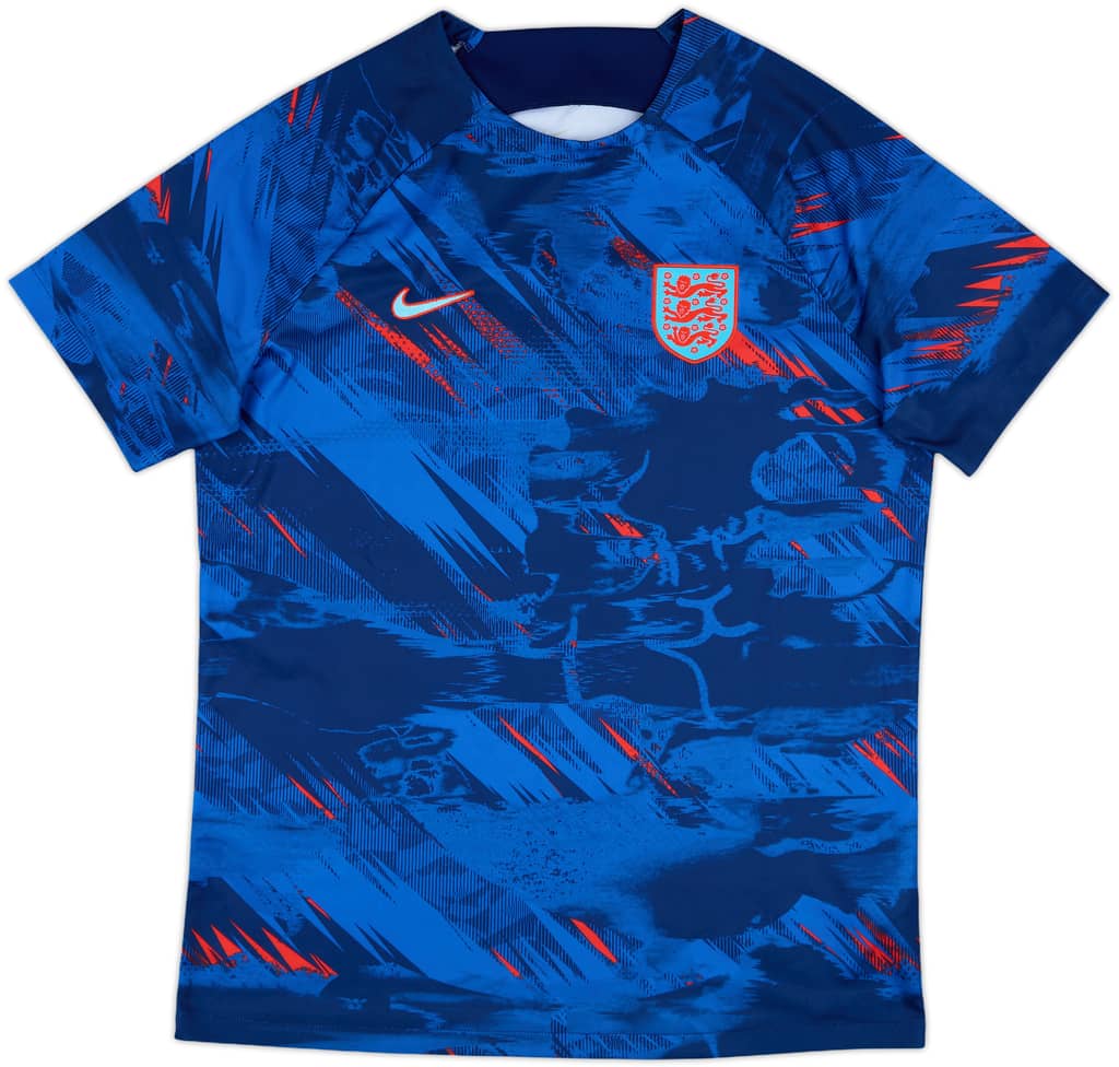 2022 England Nike Pre-Match Shirt - 9/10 - (L)