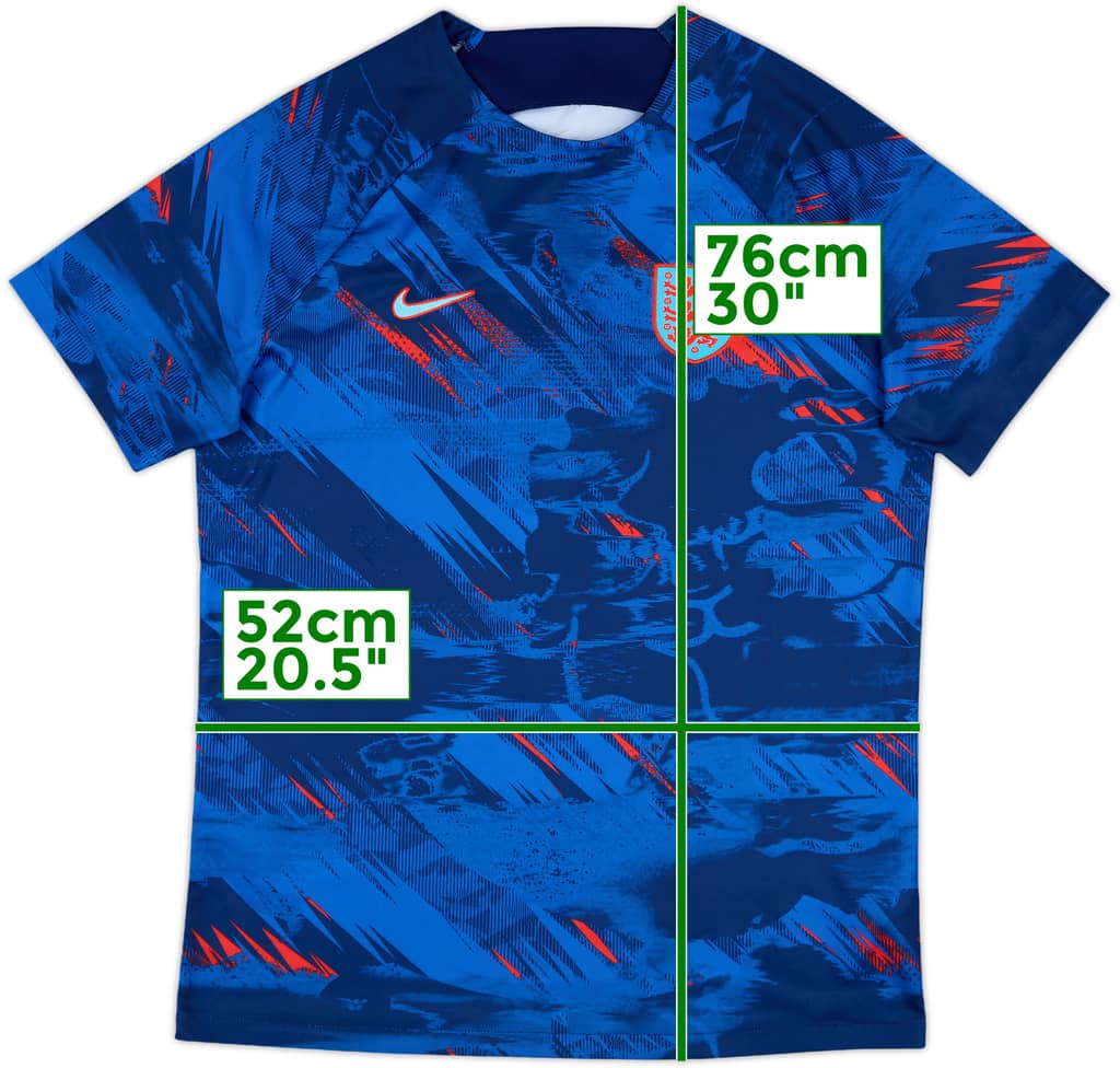 2022 England Nike Pre-Match Shirt - 9/10 - (L)