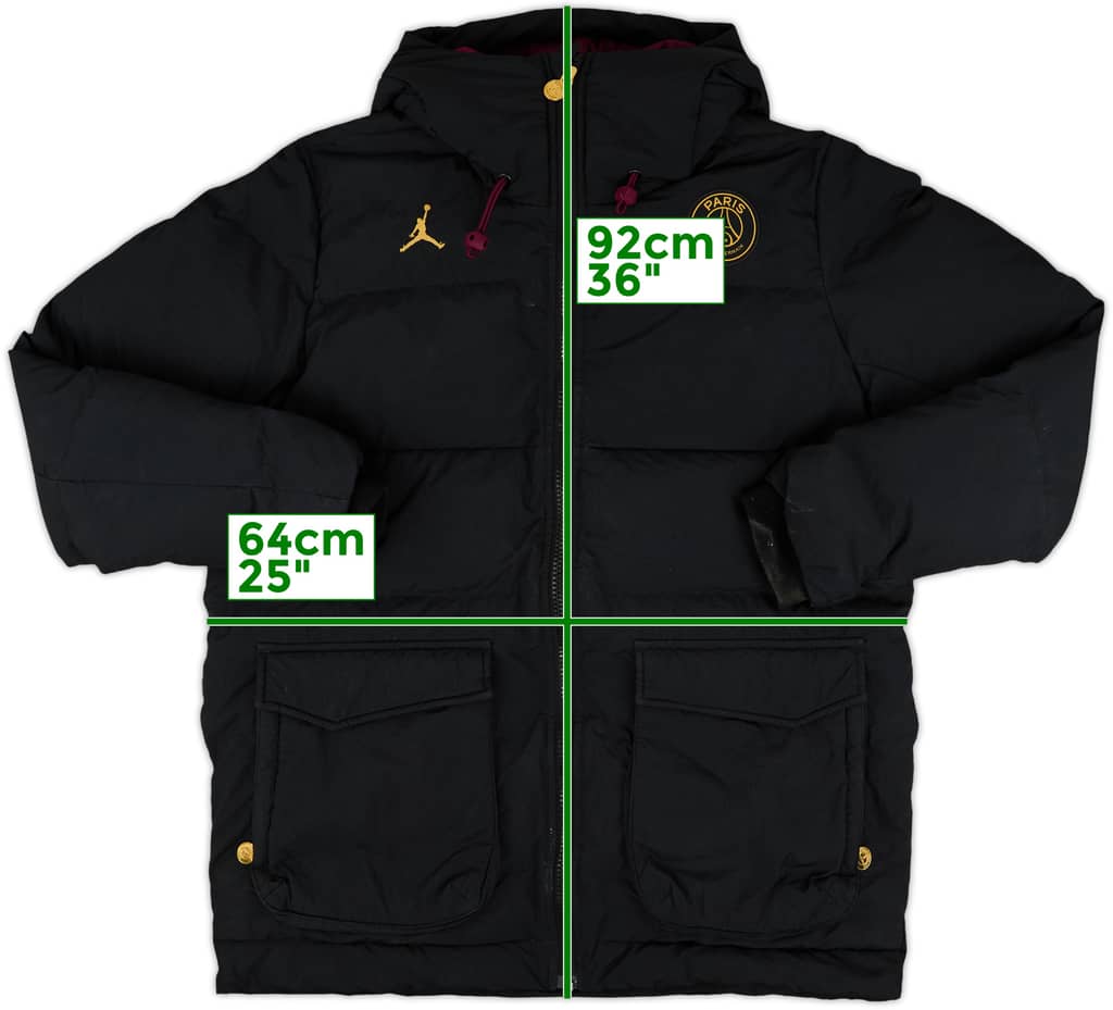 2020-21 Paris Saint-Germain Nike Jordan Padded Bench Coat - 8/10 - (XL)