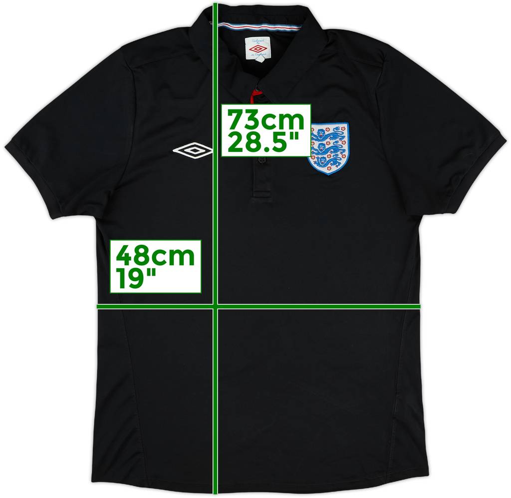 2010-11 England Umbro Polo Shirt - 9/10 - (M)