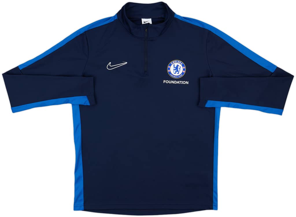 2023-24 Chelsea Foundation Nike 1/4 Zip Sweat Top - 9/10 - (M)