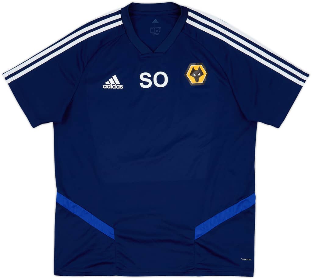 2019-20 Wolves Staff Issue adidas Training Shirt 'SO' - 10/10 - (L)