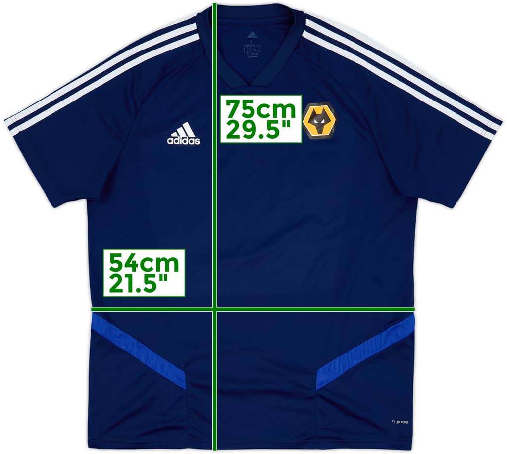 2019-20 Wolves Staff Issue adidas Training Shirt 'SO' - 10/10 - (L)