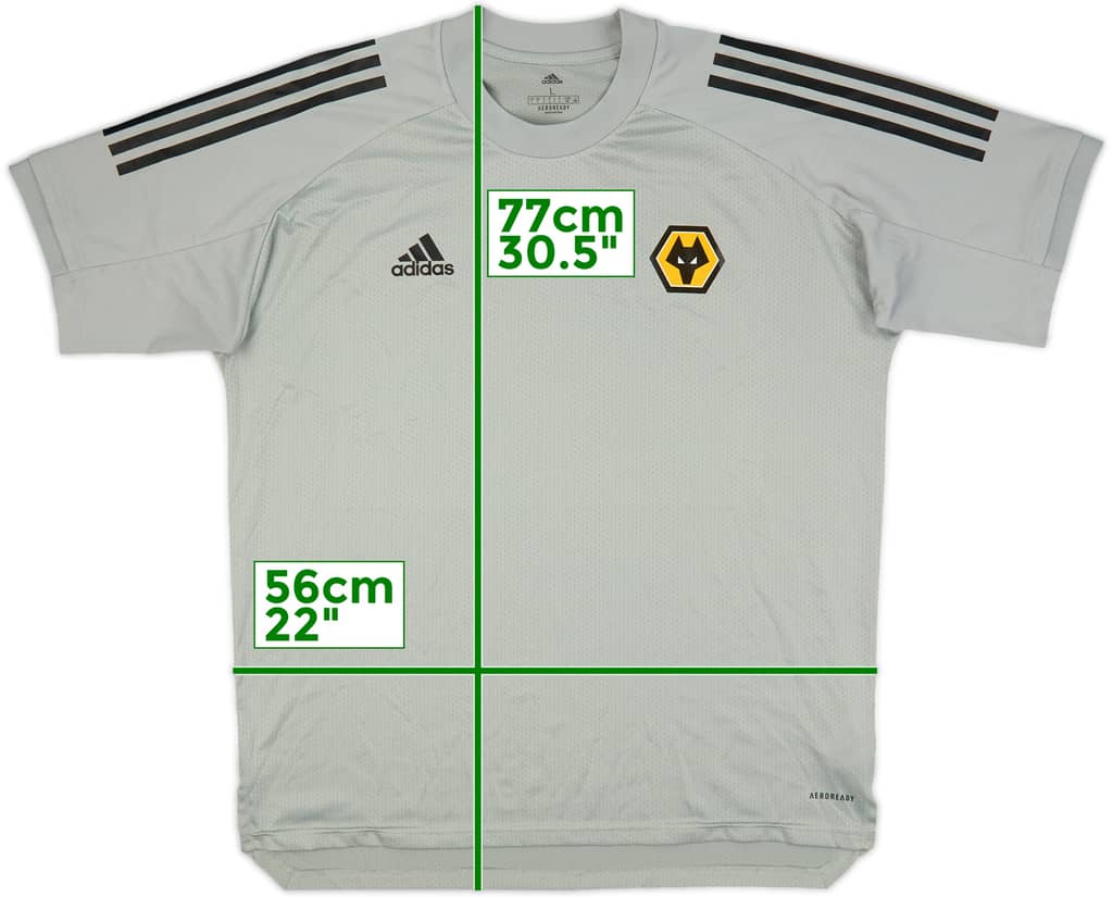 2019-20 Wolves Staff Issue adidas Training Shirt SO - 10/10 - (L)