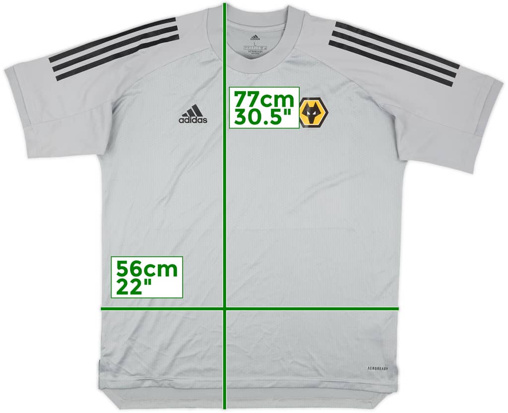 2019-20 Wolves Staff Issue adidas Training Shirt SO - 10/10 - (L)