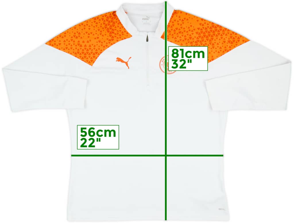 2023-24 Manchester City Puma 1/4 Zip Drill Top - 8/10 - (XL)