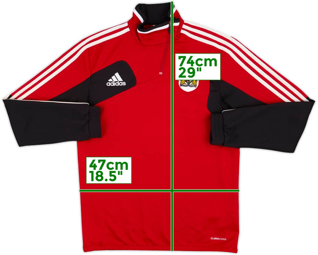 2011-12 Bristol City adidas 1/4 Zip Drill Top - 7/10 - (M)