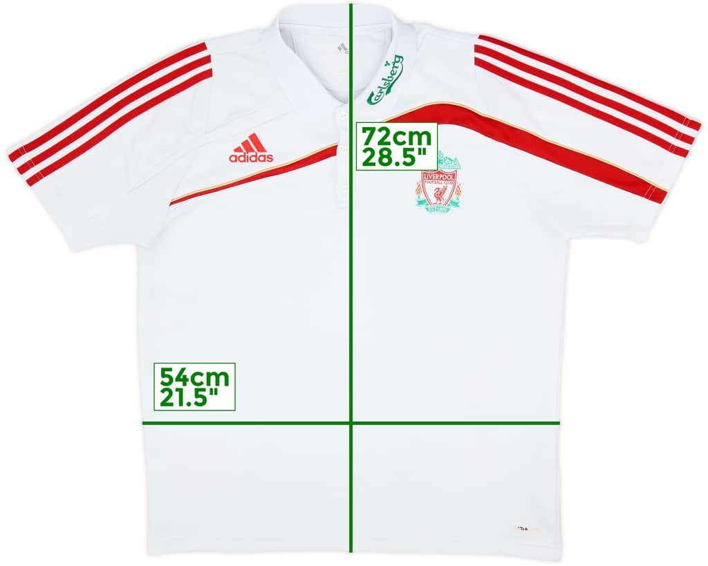 2009-10 Liverpool adidas Polo Shirt - 8/10 - (L)