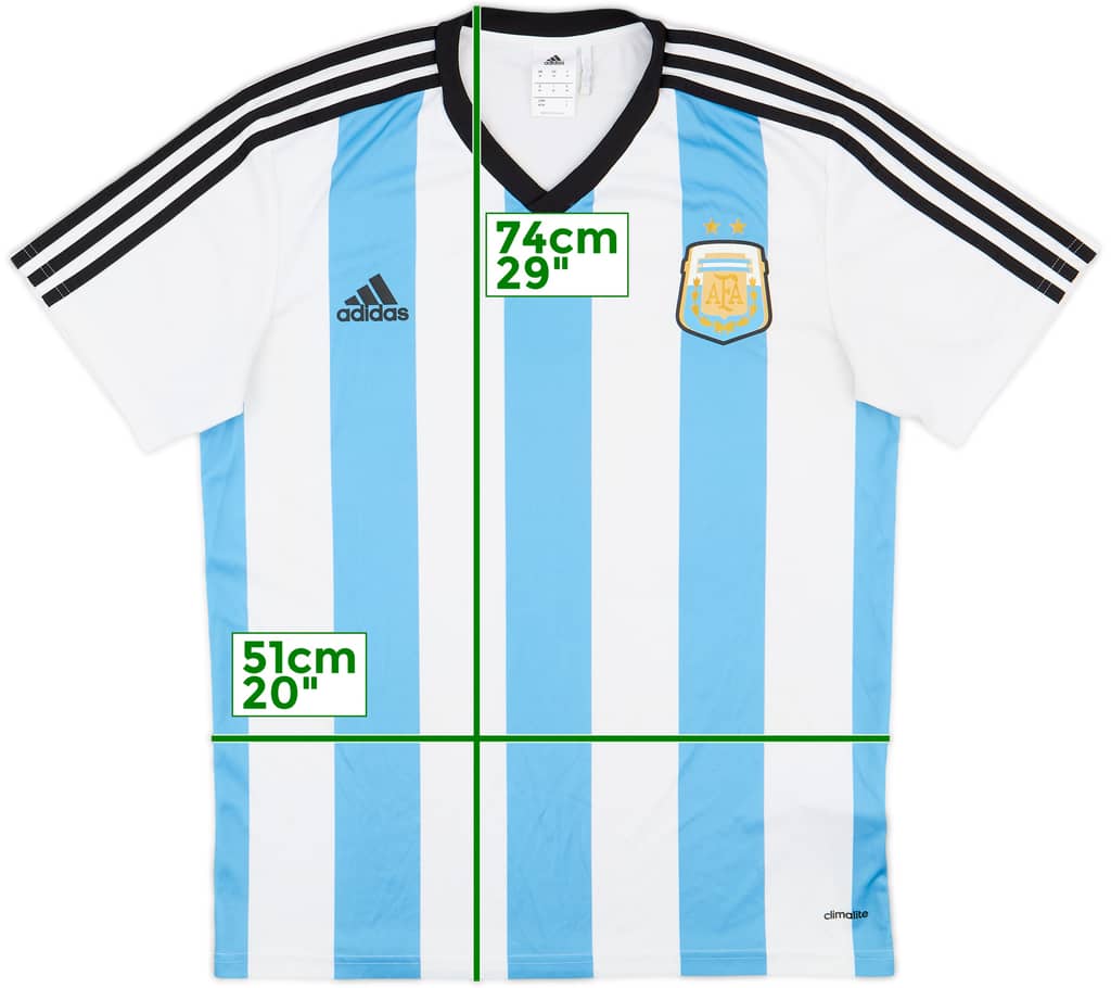 2013-15 Argentina Basic Home Shirt - 9/10 - (M)