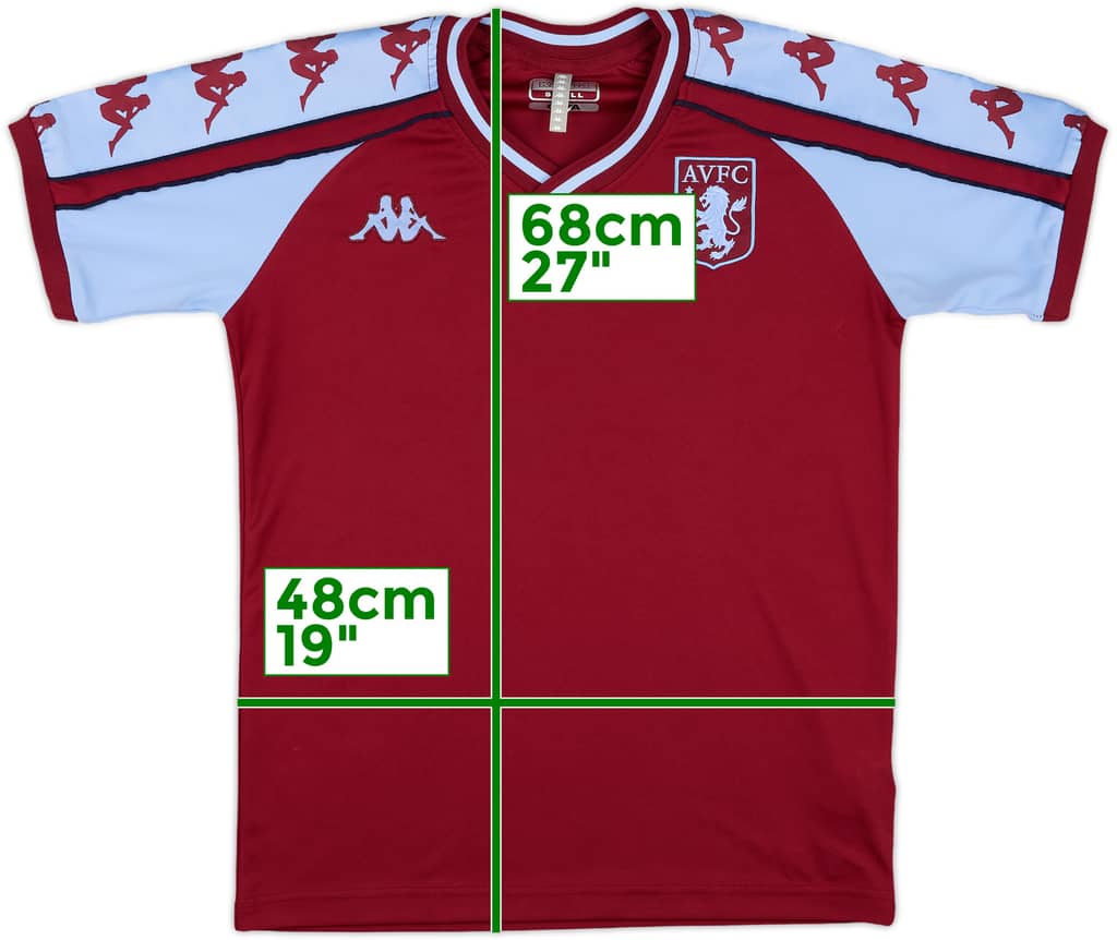 2019-20 Aston Villa Kappa Retro Shirt - 10/10 - (S)