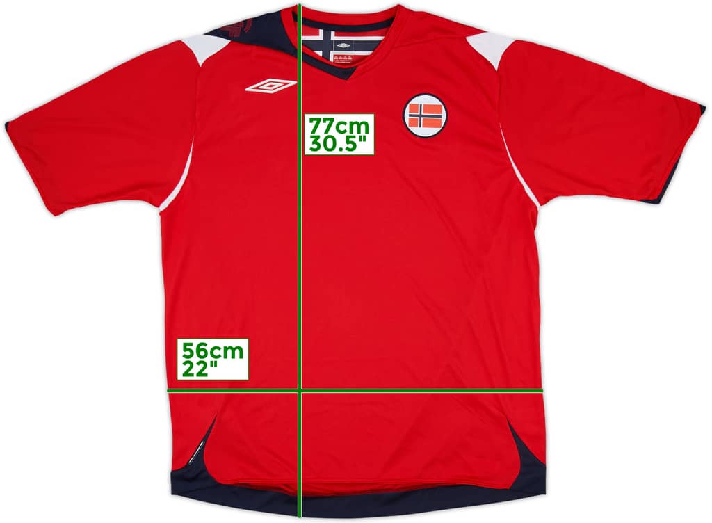 2006-08 Norway Home Shirt - 9/10 - (XL)