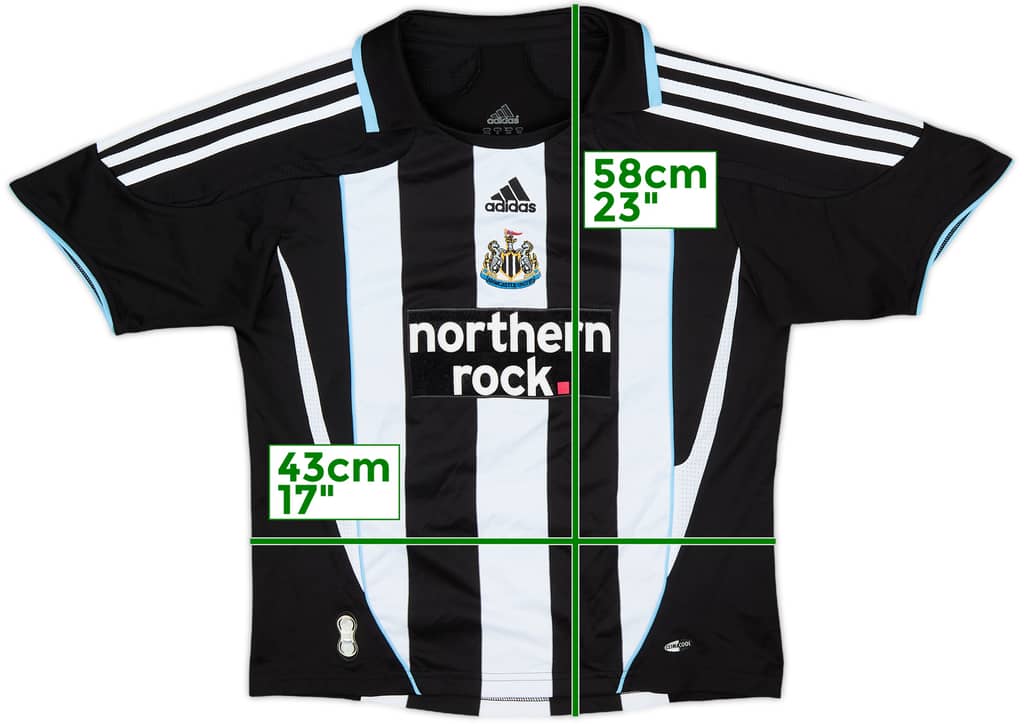 2007-09 Newcastle Home Shirt - 8/10 - (M.Boys)
