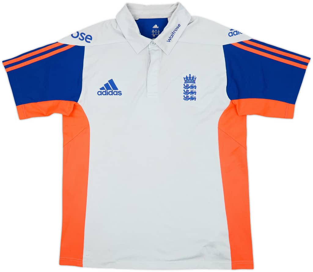 2014-15 England Cricket adidas Polo Shirt - 7/10 - (L/XL)